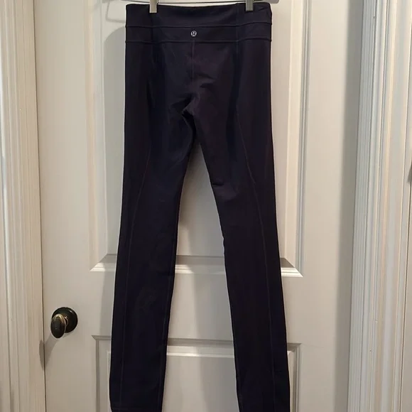 Like New! Lululemon Athletica women denim design leggings/inner pouch size 6 - Picture 7 of 12